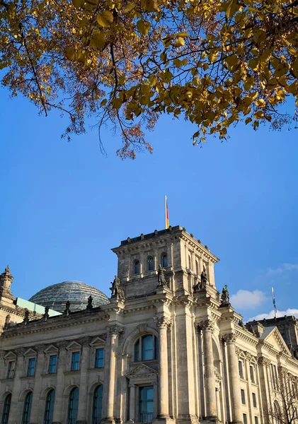 Reichstag的侧视图Bundestag 德国议会The Parliament Germany — 图库照片