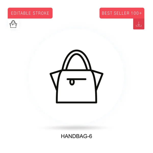 Handbag Ícone Vetorial Plana Ilustrações Metáfora Conceito Isolado Vetorial —  Vetores de Stock