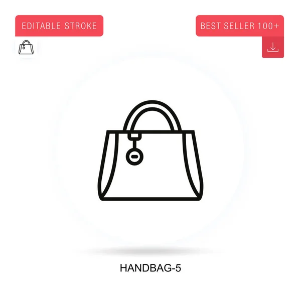 Handbag Ícone Vetorial Plana Ilustrações Metáfora Conceito Isolado Vetorial —  Vetores de Stock