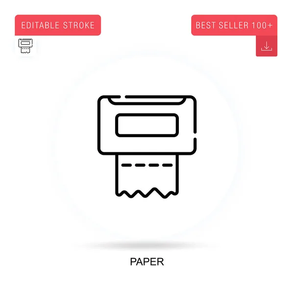 Papier Vlakke Vector Icoon Vector Geïsoleerde Concept Metafoor Illustraties — Stockvector