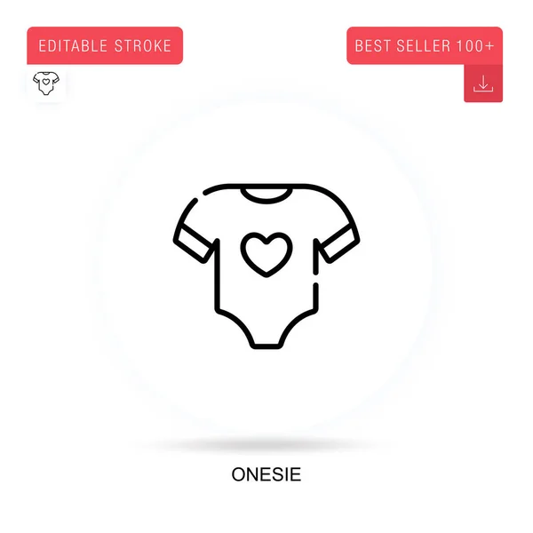 Onesie Ícone Vetorial Plana Ilustrações Metáfora Conceito Isolado Vetorial —  Vetores de Stock