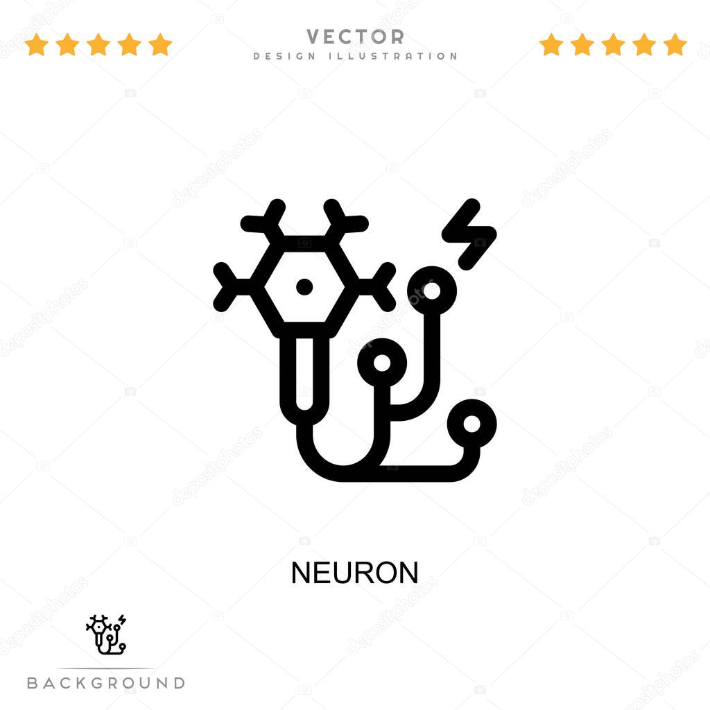 Neuron icon. Simple element from digital disruption collection. Line Neuron icon for templates, infographics and more