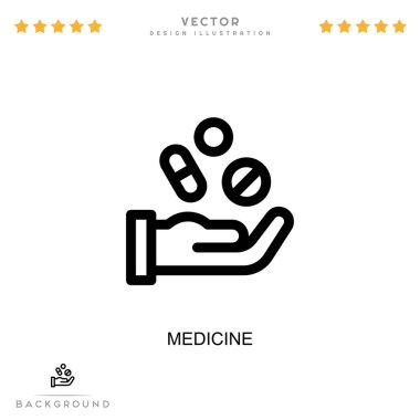 İlaç ikonu. Dijital bozulma koleksiyonundan basit bir element. Şablonlar, bilgi grafikleri ve daha fazlası için Satır Tıbbı simgesi