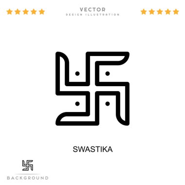 Gamalı haç ikonu. Dijital bozulma koleksiyonundan basit bir element. Şablonlar, bilgi grafikleri ve daha fazlası için gamalı haç simgesi