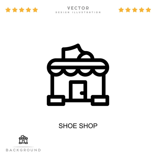 Значок Обувного Магазина Простой Элемент Коллекции Цифровых Сбоев Иконка Магазина — стоковый вектор