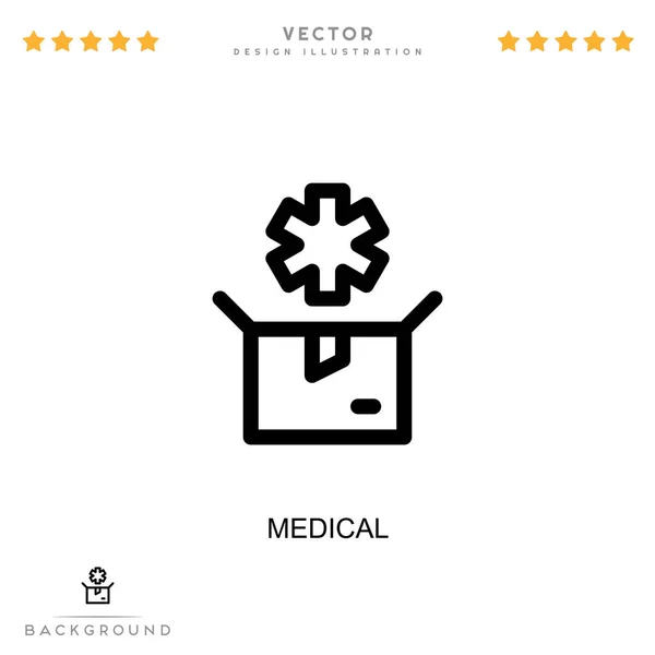 Medicinsk Ikon Enkelt Element Från Insamling Digitala Störningar Line Medicinsk Vektorgrafik