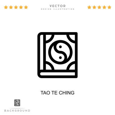 Tao te ching ikonu. Dijital bozulma koleksiyonundan basit bir element. Şablonlar, bilgi grafikleri ve daha fazlası için Tao te ching simgesi