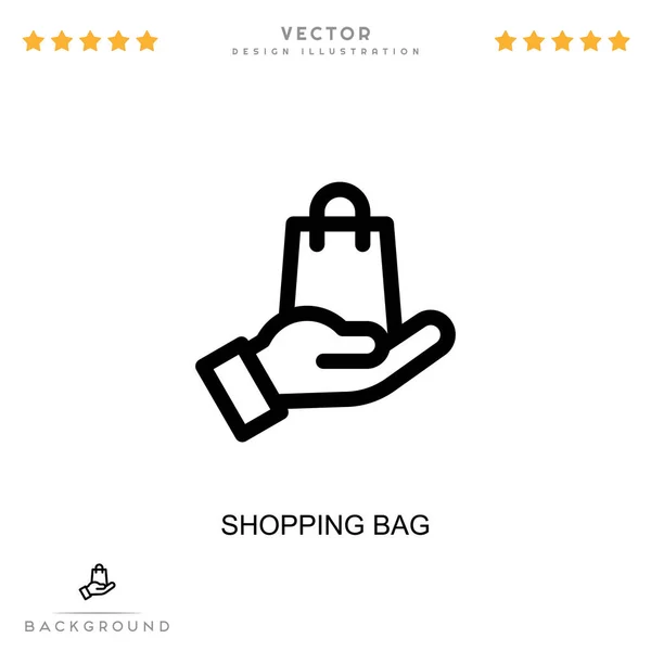 Εικονίδιο Τσάντα Ψώνια Απλό Στοιχείο Από Την Ψηφιακή Συλλογή Διαταραχών — Διανυσματικό Αρχείο