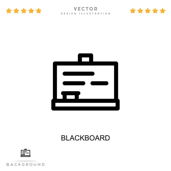 Ícone Quadro Negro Elemento Simples Coleção Interrupção Digital Ícone Quadro — Vetor de Stock