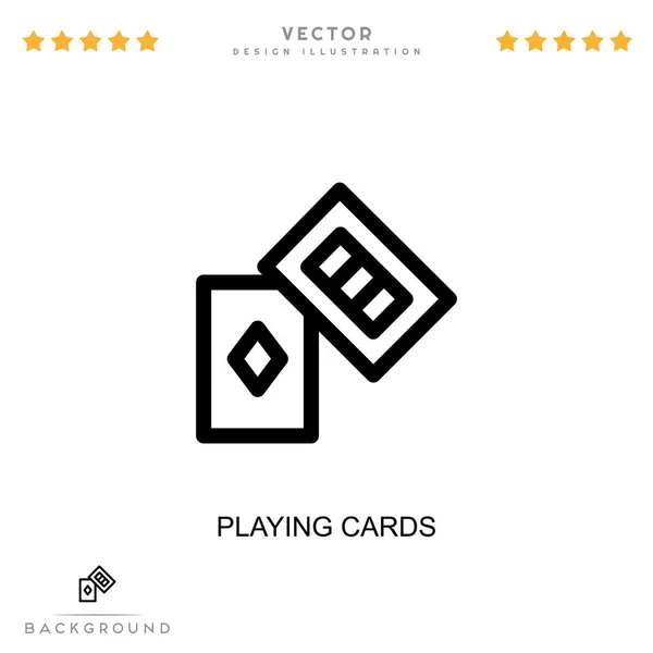 Spielkarten Symbol Einfaches Element Aus Der Sammlung Digitaler Störungen Line — Stockvektor