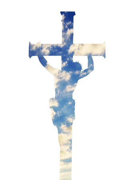 İsa Mesih'in çift pozlama — Stok fotoğraf