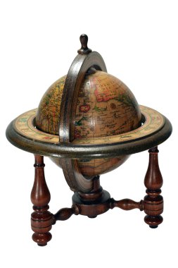 Wooden globe clipart