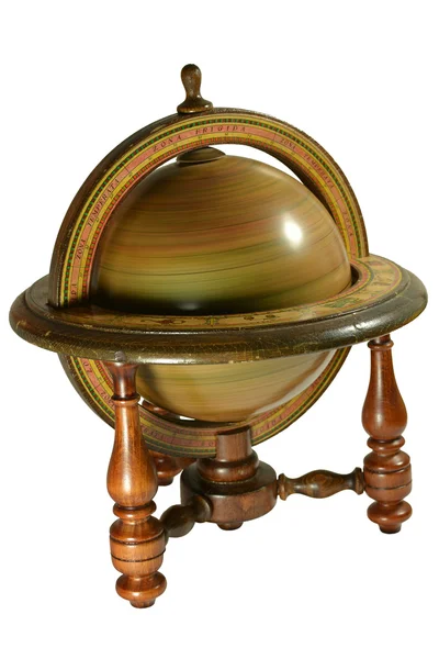 Oude houten globus — Stockfoto