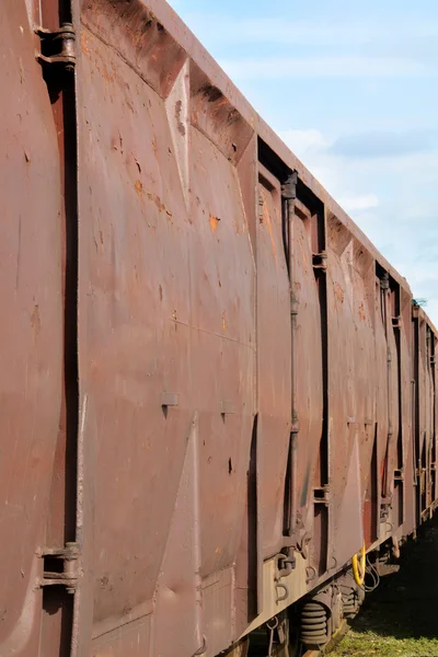 Kahverengi vagonlar — Stok fotoğraf
