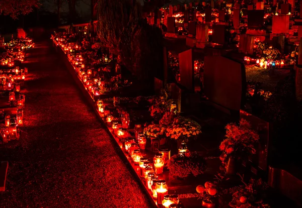 Cemetery candles — Stock Photo, Image