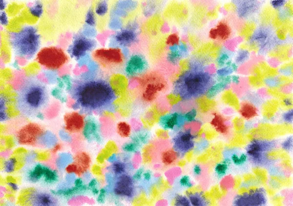 Fond abstrait avec taches multicolores aquarelle. — Photo