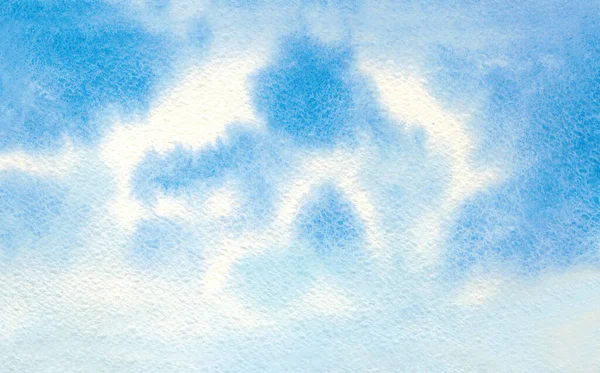 Aquarelle fond de ciel et nuages. — Photo