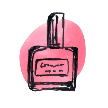 Suluboya bir lekenin tırnak cilası.. 