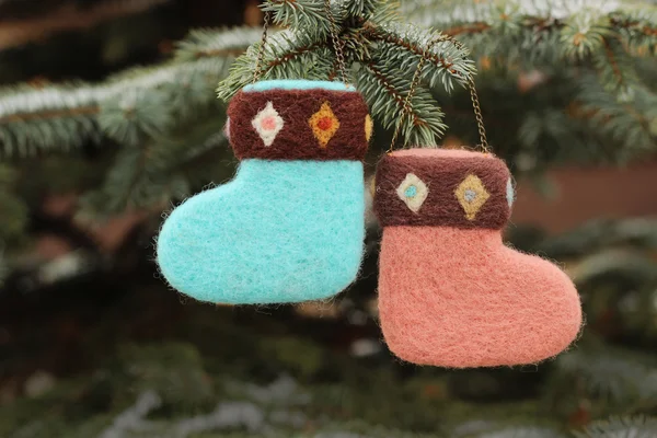 Köknar ağacı Noel çorap