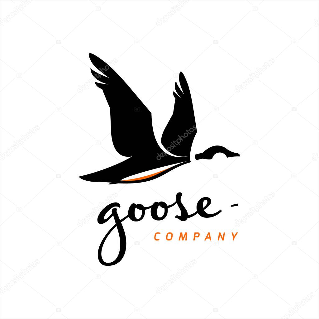 Goose Logo Design Template Animal Vector Inspiration