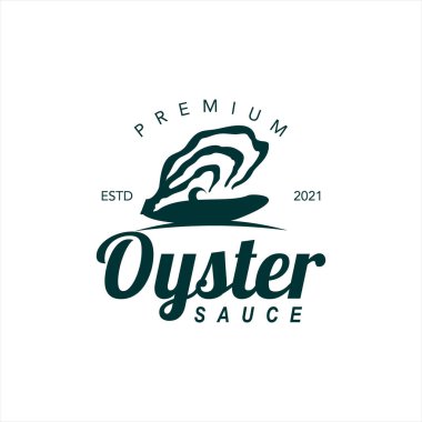 Gıda Logosu İstiridye Sosu Vektörü