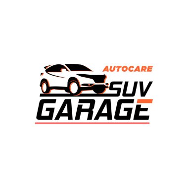 Araba logosu modern vektör çizimi