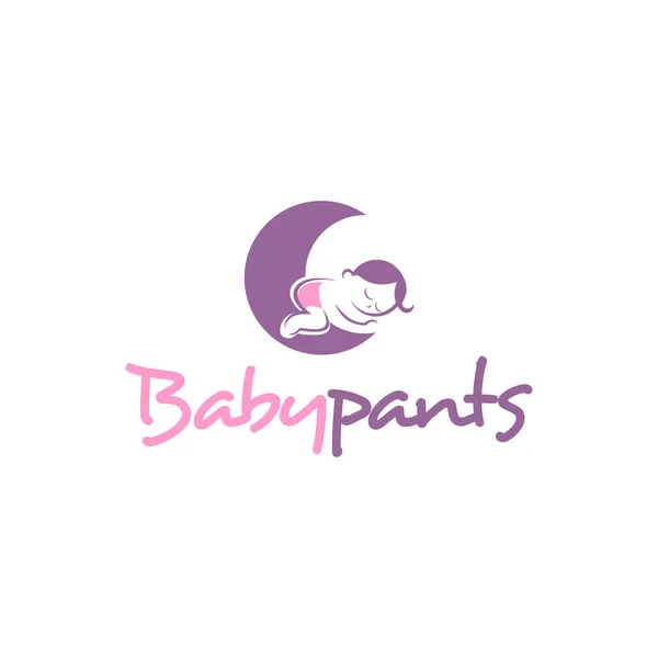 Baby Hose Oder Windel Logo Graphic Design — Stockvektor