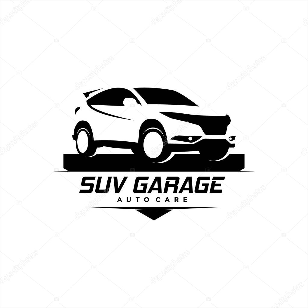 Auto care logo SUV template modern car vector