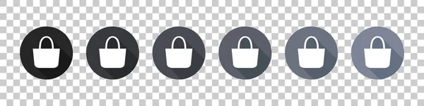 Ikonen Für Einkaufstaschen Flaches Design Verlauf Der Ikonen Set Von — Stockvektor
