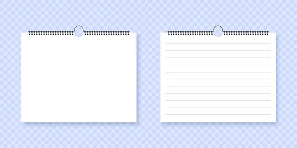 Kalendář Notepad Mockup Koncept Moderní Styl Sešitu Poznámkový Blok Nebo — Stockový vektor