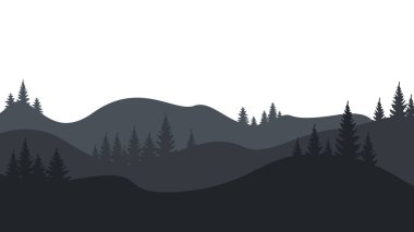 Soyut arkaplan. 4K arka plan. Metinler için soyut arka planlar, dağlar ve tepeler olan manzaralar. Vektör illüstrasyonu