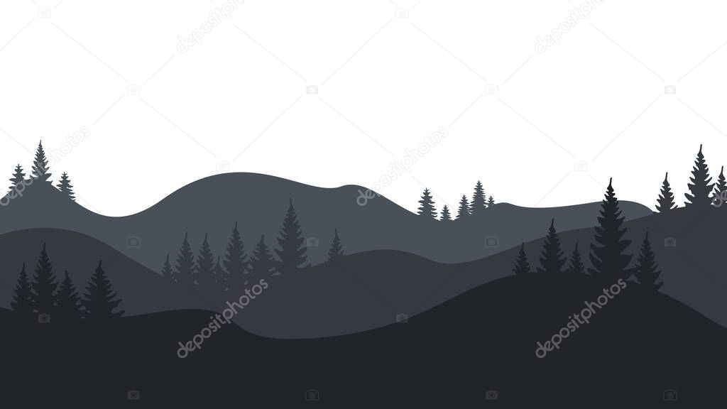 Abstract Background. 4k Background. Vector abstract backgrounds for text, landscape with mountains and hills. Vector illustration