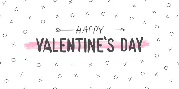 Feliz Día San Valentín Fondo Amor Banner Del Día San — Vector de stock