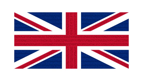 Flag Great Britain Colored Flag Great Britain Abstract Great Britain — 스톡 벡터