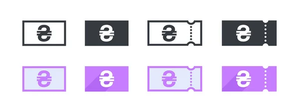 Ukrainian Hryvnia Money Sign Ukrainian Hryvnia Coupon Sign Payment Ukrainian — Stock Vector