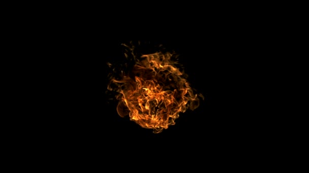 Fire ball explosion shooting with high speed camera, phantom flex. — Stock Video