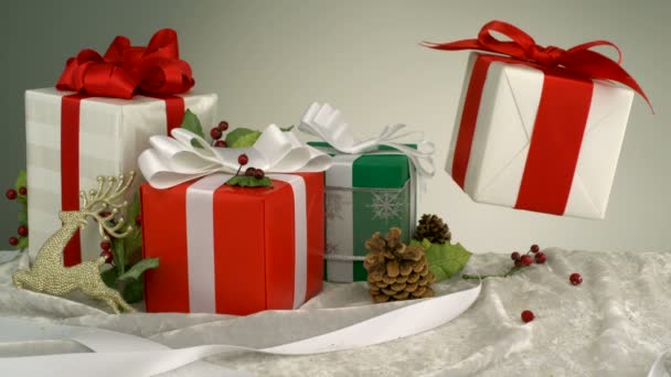 Presentes de Natal — Vídeo de Stock