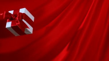 Kırmızı kumaş karşı mevcut yüzen