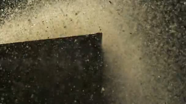 Відбиття піску і листового металу — стокове відео