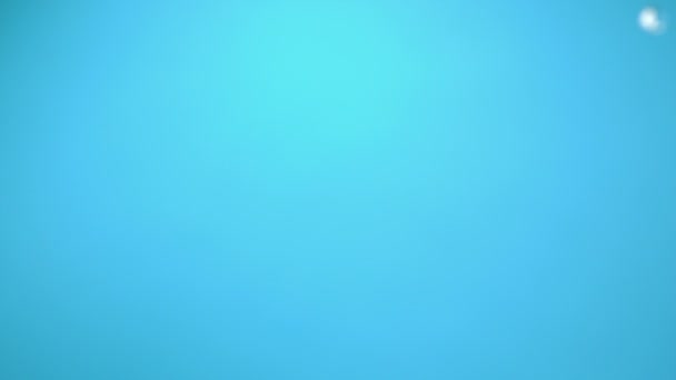 Gocce d'acqua su sfondo blu — Video Stock