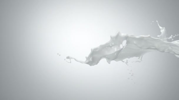 Milk splash in the air — Stock Video