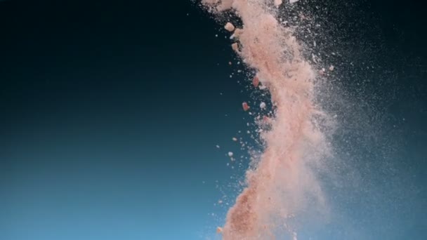 Pulver in die Luft geworfen — Stockvideo