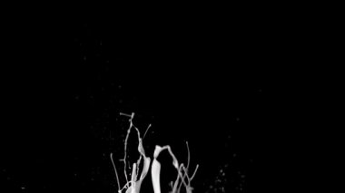 Havada beyaz boya sıçrama