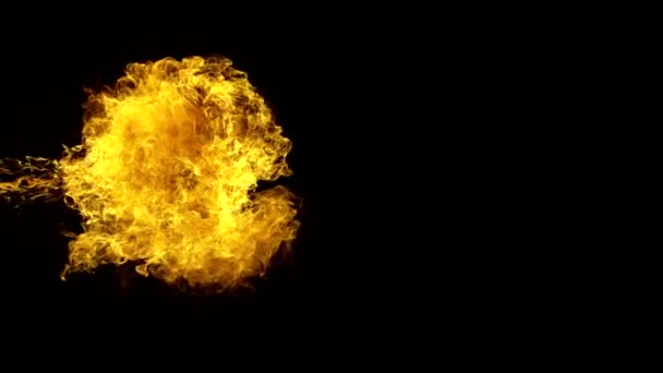 Ogień piłka wybuch — Wideo stockowe