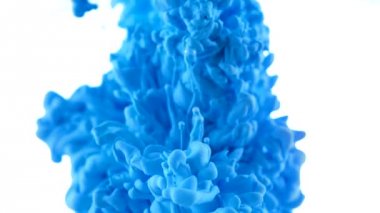 Mavi mürekkep suya düştü