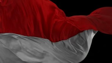 Kırmızı ve beyaz kumaş akan