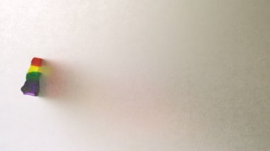 Kağıt üzerinde boya gökkuşağı