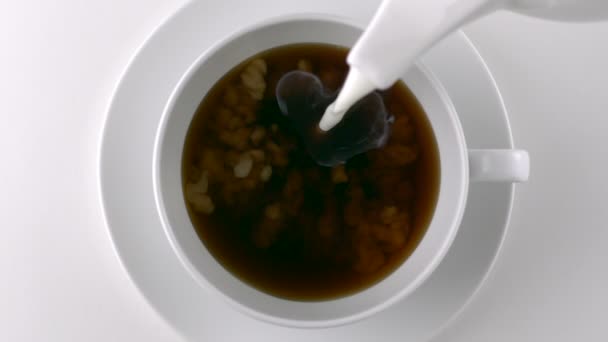 Verser le lait dans le café