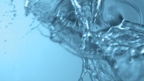 Eau plash sur verre — Video