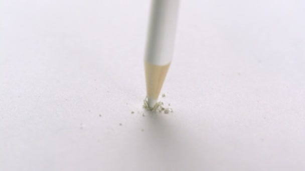 Łamanie biały ołówek — Wideo stockowe